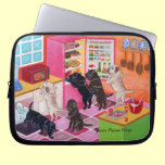 Labradors in the kitchen Painting laptop sleeves