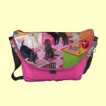 Labradors in the kitchen Painting messenger bags