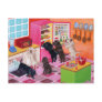 Labradors in the Kitchen Painting Postcard