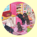 Labradors in the Kitchen Painting stickers