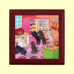 Labradors in the Kitchen Painting gift boxes