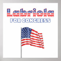 Labriola for Congress Patriotic American Flag Posters
