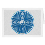 labyrinth echo 11-circuit chinese blue stone greeting cards