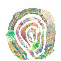 Labyrinth Garden Map t-shirts by mastercomposter Labyrinth Garden Map t-shirts