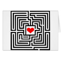 Labyrinth - Heart Greeting Card