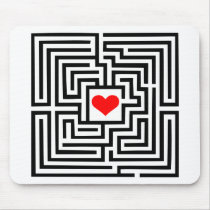 Labyrinth - Heart Mouse Mat