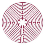 Labyrinth Round Stickers