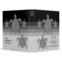 Labyrinth Turtle Customizable Art Binder