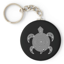 Labyrinth Turtle Keychain