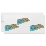 Lac as La Lanthanum and C Carbon Personalized Rack Card