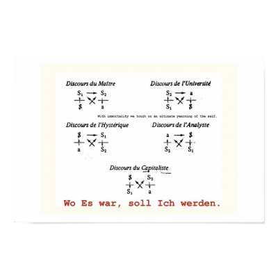 Lacanian Discourse Poster by ccain1
