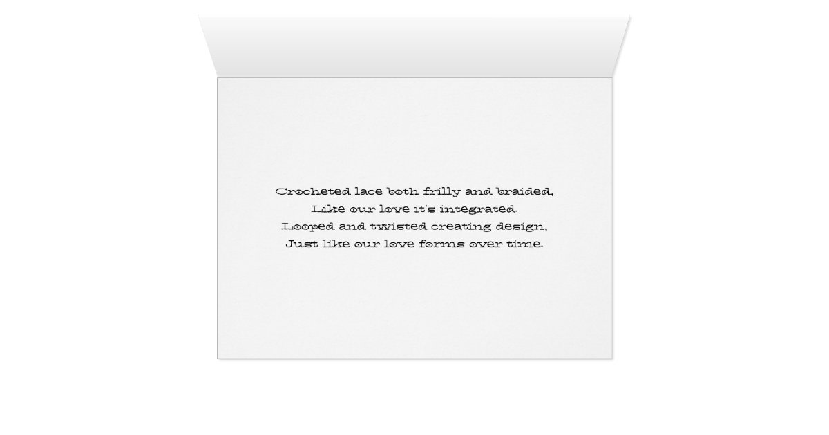 Lace 13th year Wedding Anniversary gift card Zazzle