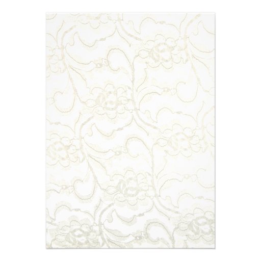 Lace and Daisies Wedding Invitation