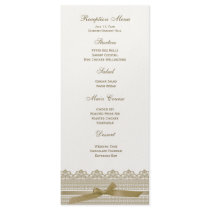 Lace and Ribbon RSVP cards Rack Card Template