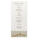 Lace and Ribbon RSVP cards Rack Card Template