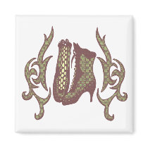 Lace boots magnet