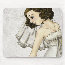 Lace Bride Mouse Pad