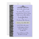 Lace edged Wedding Invitation 5x7 elegant formal