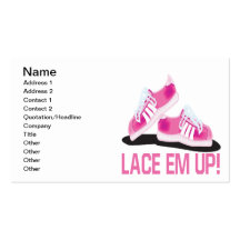 Lace Em Up Business Card Template