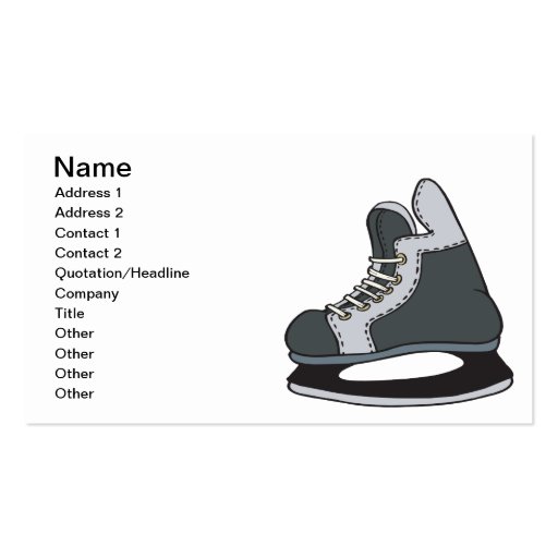 Lace Em Up Business Card Template (front side)