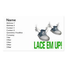 Lace Em Up Business Card Templates