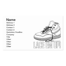 Lace Em Up Business Cards