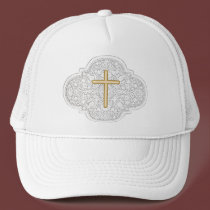 Lace & Gold Cross Cap hats by RanchLady Lace & Gold Cross Cap hats