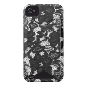 Black Lace iPhone Case Mate 4 Cover