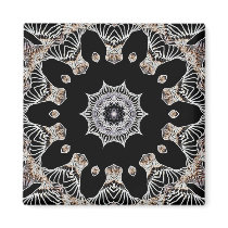 Lace Kaleidocope Flower magnets