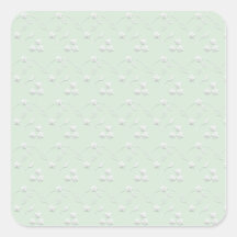 Lace Lt Green & White Stickers