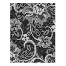 Lace on Black Post Cards