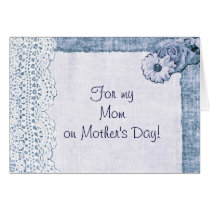 lace on burlap For My Mom on Mother's day cards