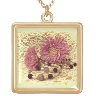 Lace, Pearls and Mums zazzle_necklace