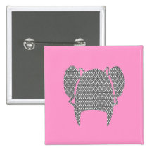 Lace Pigtails Button
