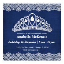 Lace Quinceanera (Blue) Announcement