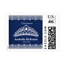 Lace Quinceanera (Blue) Stamps