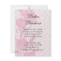 Lace Roses Ladies Luncheon Party Invitation