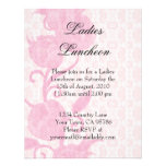 Lace Roses Ladies Luncheon Party Invitation