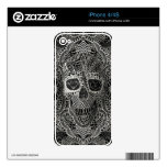 Lace Skull iPhone 4S Skins