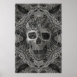 Lace Skull Poster