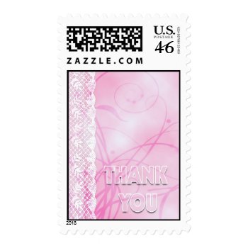lace thank you stamp