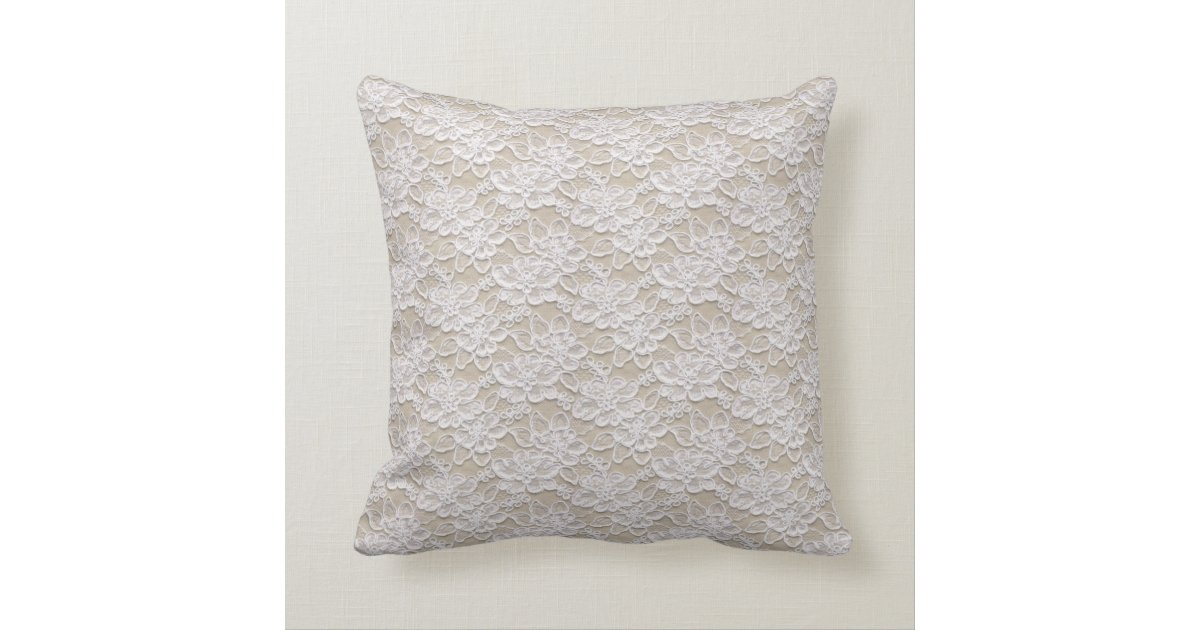 Lace Throw Pillow Zazzle