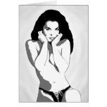 Lace-Up Panties Greeting Card
