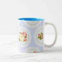Lace Victorian Floral pattern Mugs