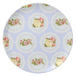Lace Victorian Floral pattern plates