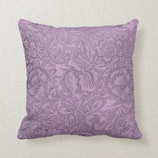 Lace Wallpaper Violet Pillows