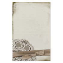 Lace With Ribbon Stationery