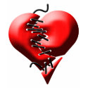 Laced Up Heart T-Shirt by seonaidh Laced Up Heart T-Shirt