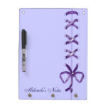 Laced Up Purple Ribbon Dry-Erase Boards