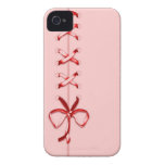 Laced Up Red Ribbon iPhone 4 Cases